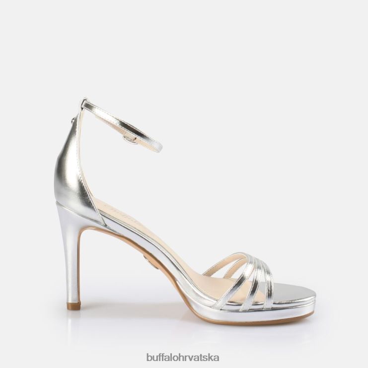 srebro Buffalo melissa 2 veganska sandala s petom |sandale TDD6T214